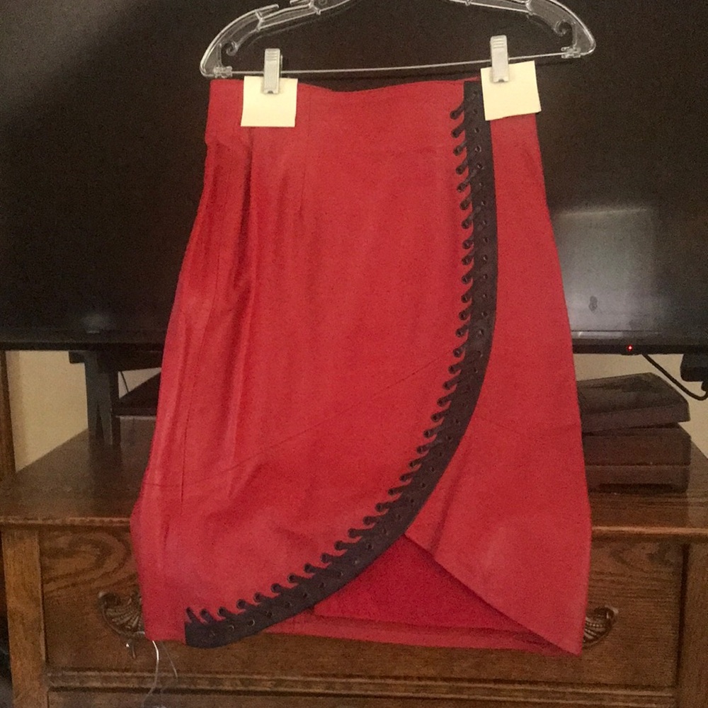 Leather skirt